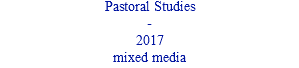 Pastoral Studies - 2017 mixed media